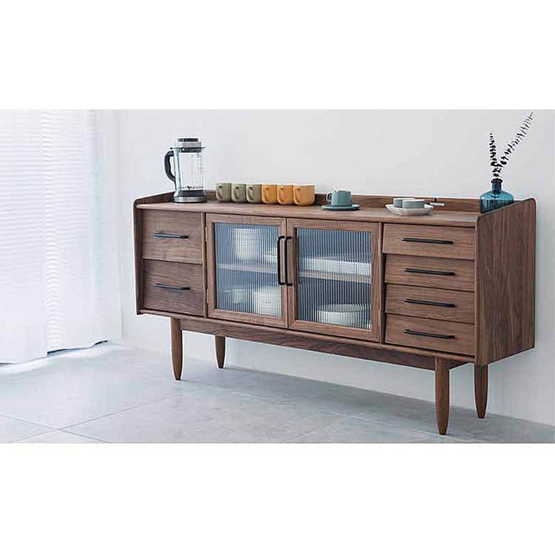 Solid wood tea sideboard storage cabinet