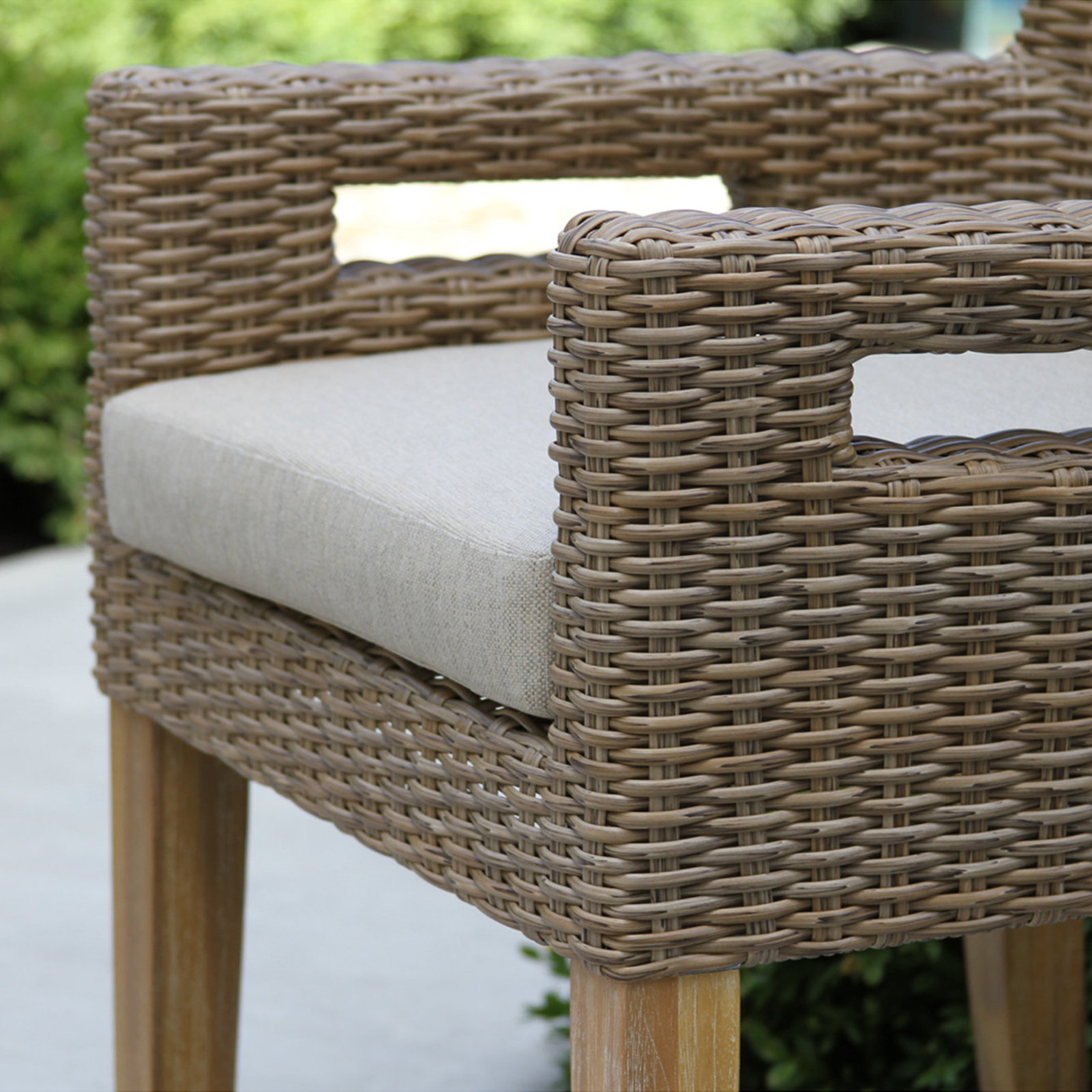 Fleur Patio Dining Armchair with Cushion