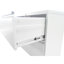 Classeur à dossiers verrouillable blanc en métal pour 4 classeurs, idéal pour le bureau à domicile, compatible avec différents formats, finition et construction robustes.