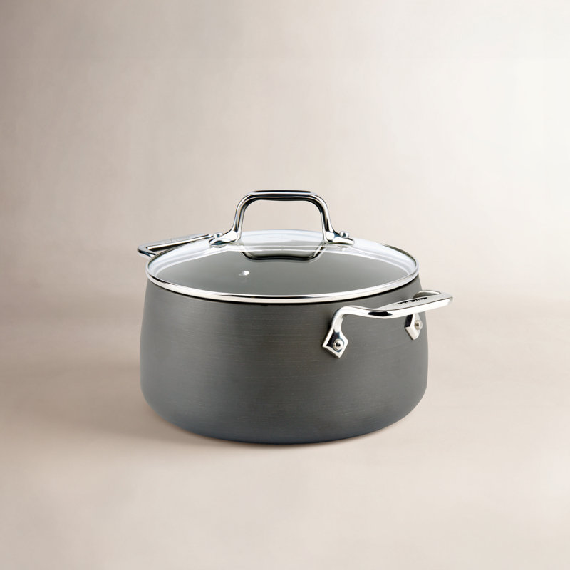 Ha1 Aluminum Stock Pot with Lid, 4 qt.