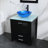 Sushma 24.8'' Single Bathroom Vanity with Glass Top-1107507955-1107507950