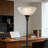 Modern Bronze Floor Lamp With Frosted Glass Shade, 72-Inch Torchiere Standing Lamp For Living Room, Bedroom, And Office Lighting