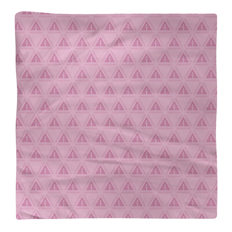 Serviette de coton à arbre minimaliste deux couleurs Barbra, H 0,1 po x l 10 po x P 10 po, Rose clair, Sergé de coton