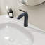 Robinet de lavabo à poignée simple noir mat-117992812