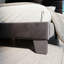 Lit plateforme Elison avec tête de lit tapissier en tissu et lattes en bois-816442014-918321885