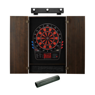 Metropolitan Electronic Dartboard and Cabinet Set with Darts