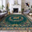 Tapis 6 pi x 9 pi, tapis d'extérieur doux papillon vert foncé, tapis lavables à poils courts vieillis d'inspiration rétro pour le salon, la salle à manger et la chambre à coucher-491875867