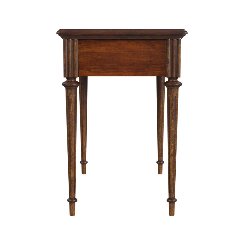 Edmund 38" Writing Desk with Storage, Light Cherry