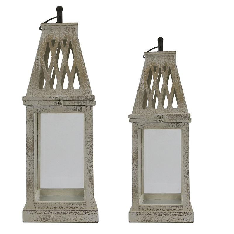 Ensemble de 2 lanternes Ramsey - blanc