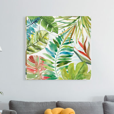 « tropical sketchbook ii », peinture sur toile tendue