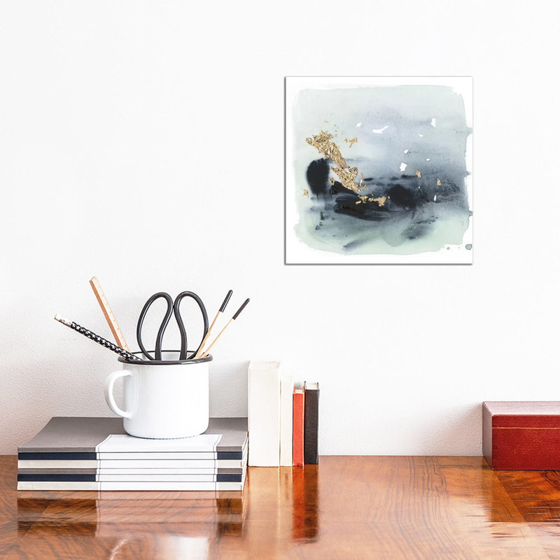Cerulean & Gold II - reproduction d'art murale - toile tendue, H 12 po x l 12 po, Toile tendue, Ne s’applique pas