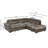 101.97" L Shaped Sectional Sofa with Pull Out Sleeper Bed-1899671104