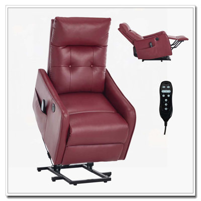 Fauteuil inclinable Power Lift avec massage et chaleur pour personnes âgées, mécanisme de mouvement robuste et une clé USB pour la recharge