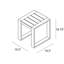 Portal Outdoor Square Side Table-40313406