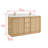 Clairence 60 In. Double Sinks Freestanding Bath Vanity In Light Oak With Carrara Quartz Top