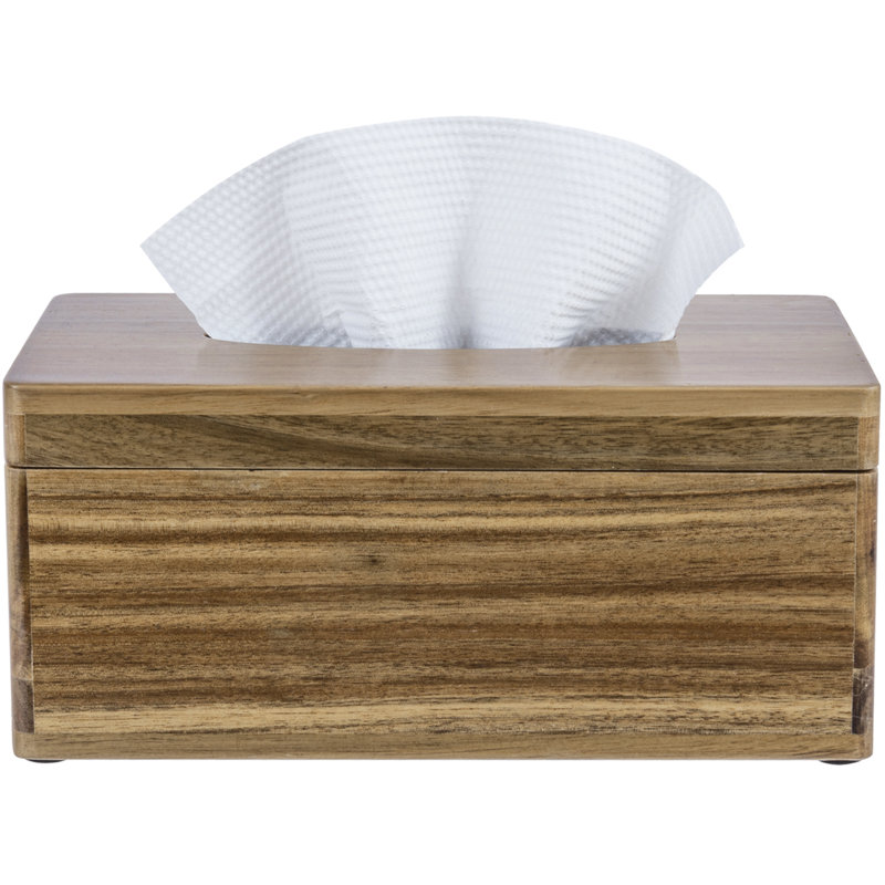 Couvre-boîte de papier hygiénique en acacia