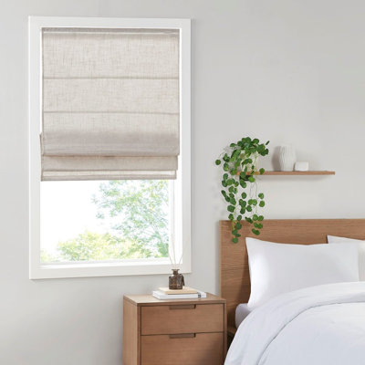 Linen Blend Light Filtering Cordless Roman Shade