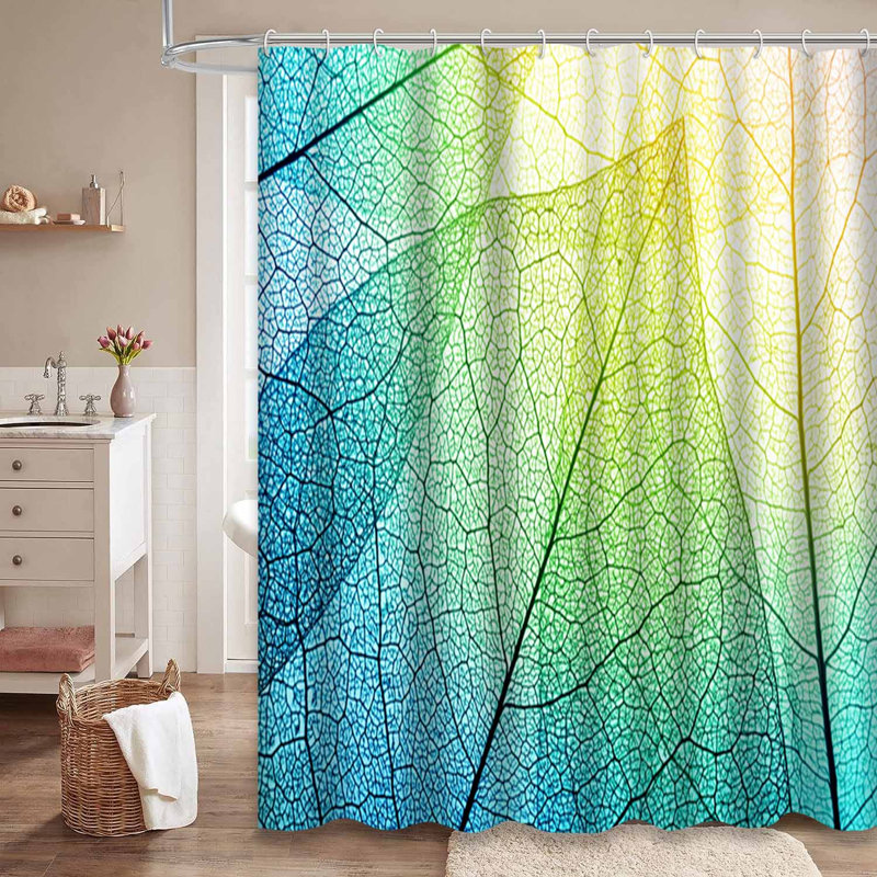 Rideau de douche Leaves Leaf, L 72 po x l 72 po