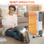 HOMCOM 2000W 6824 BTU Electric Radiator Space Heater