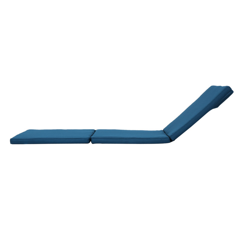 Outdoor Camping Cushion In Blue - Water , 75.51"D X 25.73"W 2.06"H, 100% , No Assembly Needed With Waterproof Fabric Blue,