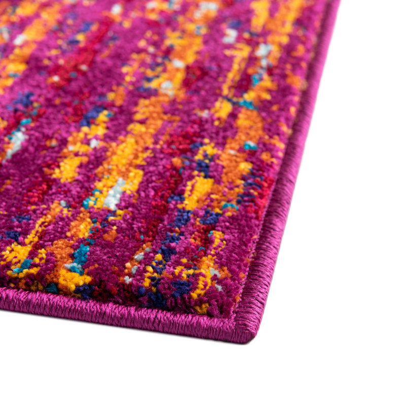 Manlia Abstract Indoor Rug, Runner 2'7" x 12'