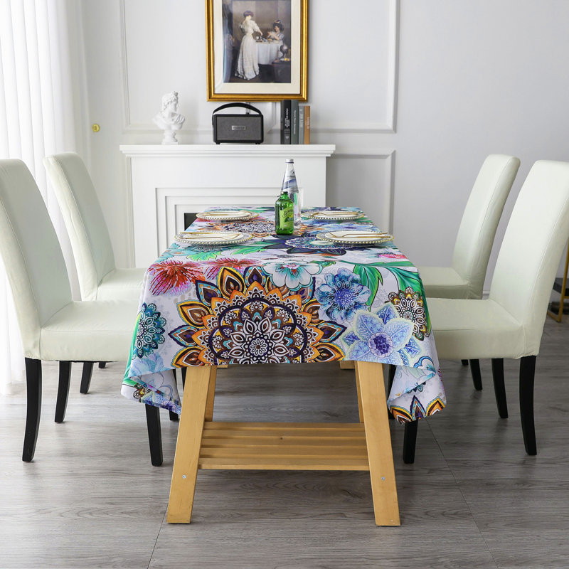 Nappe Dakota Fields, conception originale, dessin à la main, impression sur toile, nappe de microfibre décorative résistante à l'eau et imperméable 8