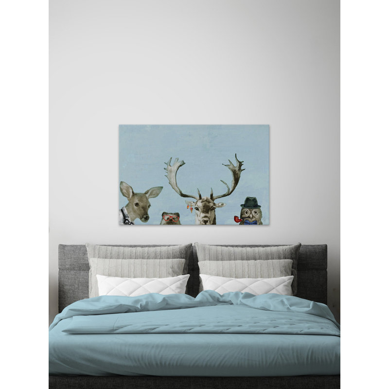'Too Cool for the Party' Print on Wrapped Canvas, 8" H x 12" W x 1.5" D