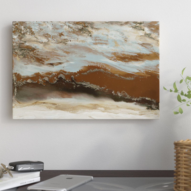 « cuivre river », impression sur toile, H 12 po x l 18 po x P 1,5 po, Toile tendue