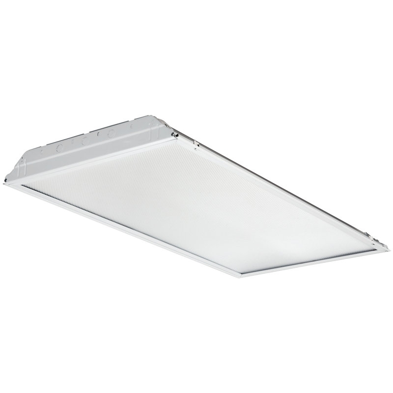 White 48-Inch LED Fluorescent Indoor/Outdoor Troffer Light