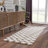 Atiran Checkered Shag Brown Area Rug-917063915