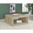Flint Distressed Pine Square Engineered Wood Coffee Table-1194523711