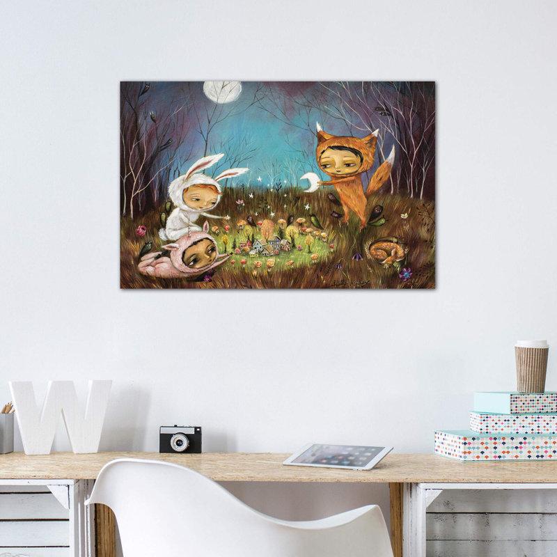 Fabrication par Heather Renaux - impression d'art graphique, H 12 po x l 18 po x 1,5 po, Toile tendue, Pas de tapis