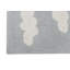 Handmade Tufted Rectangle 4' x 5'3" Cotton Area Rug in Gray/White