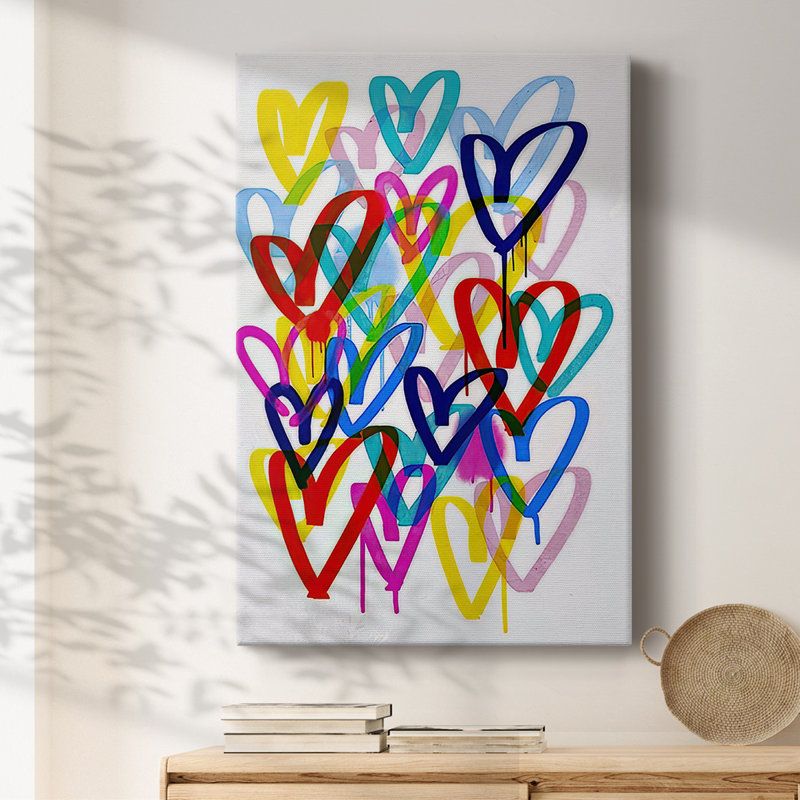 «Hearts Aflutter II», reproduction sur toile