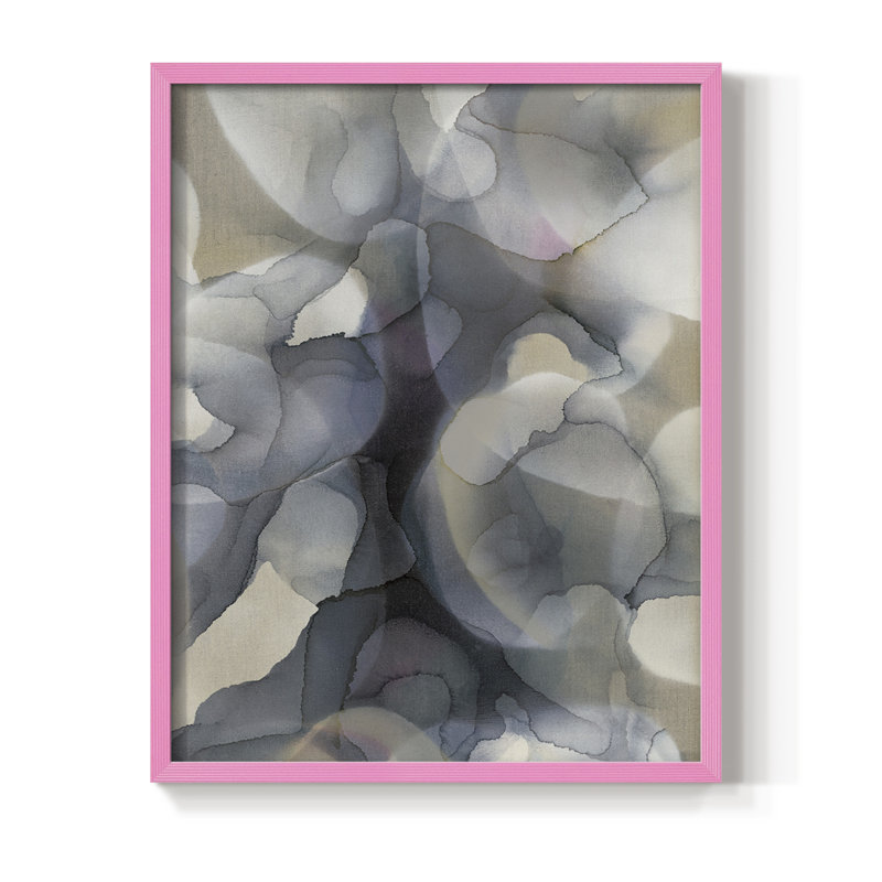 Impression encadrée «Heavy Weather» - bois massif, H 10 po x l 8 po, Cadre photo rose simple