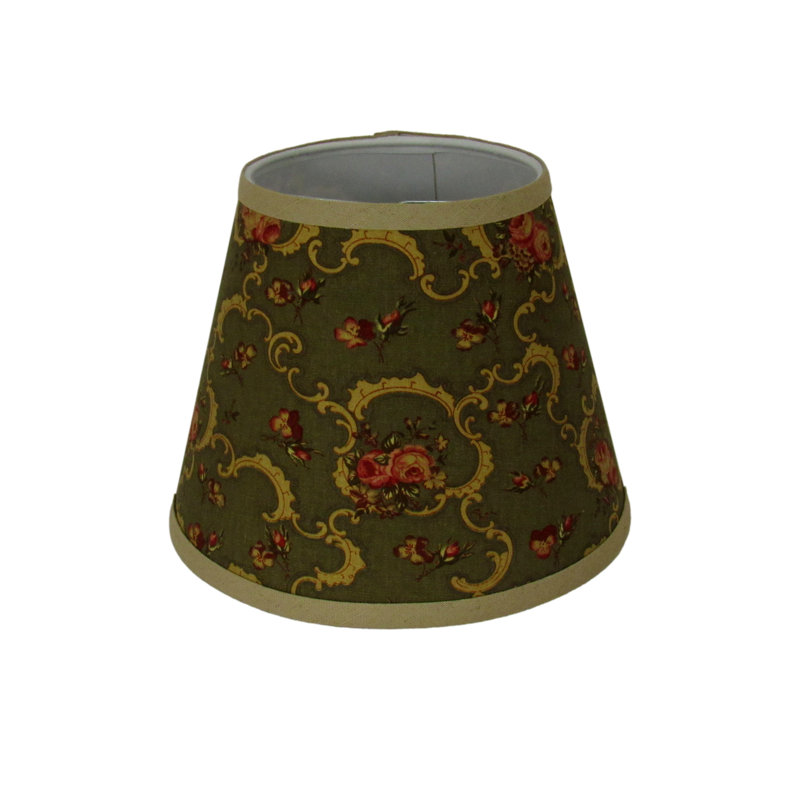 Abat-jour à pince Vintage Floral, H 8 po x l 10 po x P 10 po