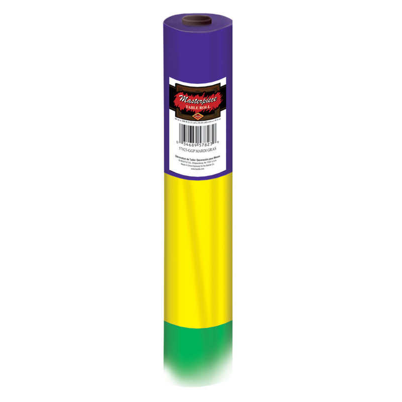 Mardi Gras Table Roll - 40" x 100' - Pack of 1