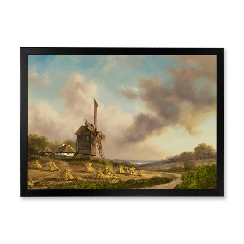 «Europ Mill», reproduction de cadre photo sur toile, Cadre noir, H 8 po x l 12 po x P 1 po
