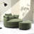 Danieal Upholstered Barrel Chair with Ottoman-404808908