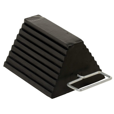 MOLDED RUBBER WHEEL CHOCK HANDLE 9.5 IN