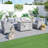 Alseepa 5 - Person Patio Conversation Set with Cushions
