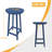 Patio Bar Table,Outdoor Bar Table For Deck,Pool(Blue)