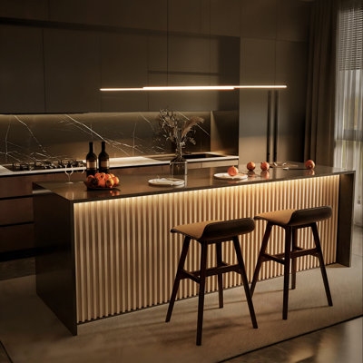 Luminaire suspendu linéaire à DEL pour îlot de cuisine Burcker