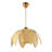 Elegant Cream & Gold Chandelier, Adjustable Height 13.8 - 27.6 inches | Durable Plastic Body with PVC Cap, Ø10.2 x 2.8 inches Base Plate | E27 Socket, Max 40W, Ideal for Living Room & Dining Areas, Stylish and Modern Design-1131668704-1131668705