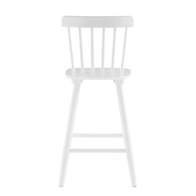 Tabouret Baggett, Tabouret de comptoir (siège d'une hauteur de 24 p, Blanc, 3
