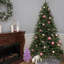 Tiffany Fir 7.5' Green Artificial Christmas Tree with 750 Pre-Lit Clear Lights with Stand-1489912254