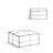 Brody Large Square Coffee Table Pouf in Vegan Faux Leather-64171398