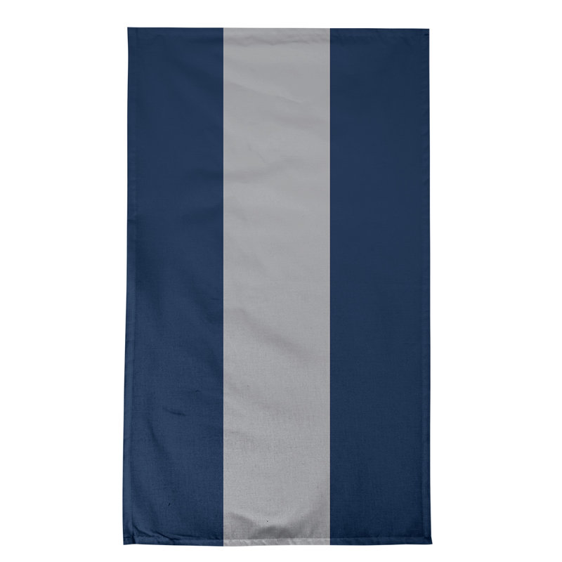 Anaheim Stripe Tea Towel Kitchen Towel, Poly Twill, Polar Night Blue/Silver/Polar Night Blue