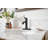 MOEN Korek Single Hole Single-Handle Bathroom Faucet with Drain Kit Included in Matte Black-128036985