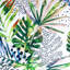 Bean Bag Bazaar Palm Leaf Print Indoor-Outdoor Cushion, Multicolour